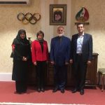 دیدار نایب رئیس فدراسیون جهانی ژیمناستیک با دبیرکل کمیته ملی المپیک