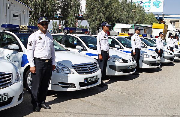 برخورد پلیس با خودرو‌های دولتی متخلف